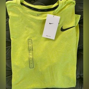 Men’s Nike Dri-Fit Athletic Shirt Lime Green color